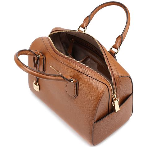 Michael Kors brown leather duffle